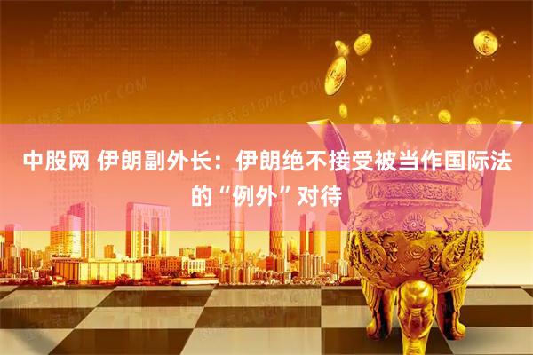 中股网 伊朗副外长：伊朗绝不接受被当作国际法的“例外”对待