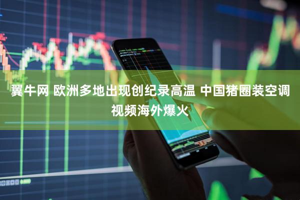 翼牛网 欧洲多地出现创纪录高温 中国猪圈装空调视频海外爆火