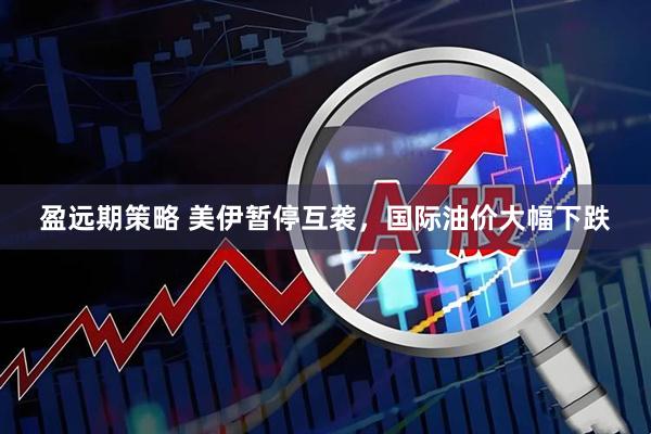 盈远期策略 美伊暂停互袭，国际油价大幅下跌