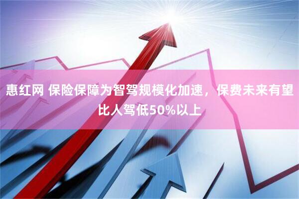 惠红网 保险保障为智驾规模化加速，保费未来有望比人驾低50%以上